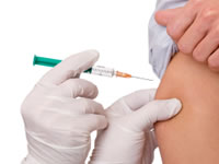 Needle injection sites for steroids