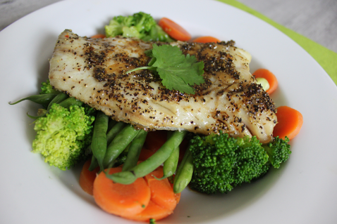 Spicy Cod with Mixed Veg - Fish Recipes