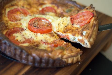 Olive and Tomato Quiche