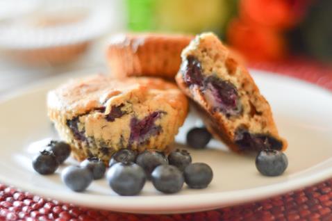 Walnut and Blueberry Muffins