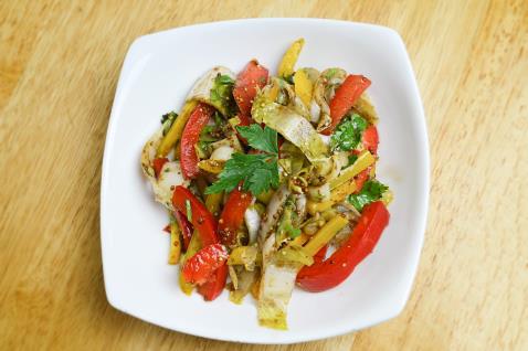 Bell Pepper and Chicory Salad