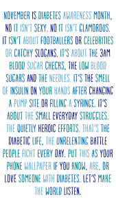 diabetes awareness month wallpaper